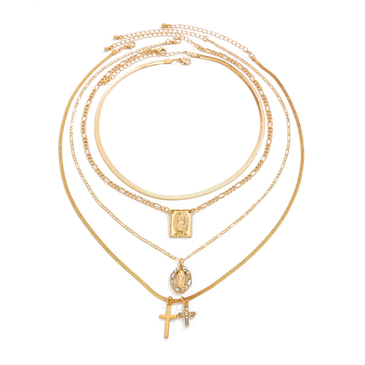 Katherine Layered Necklace Set - Gold