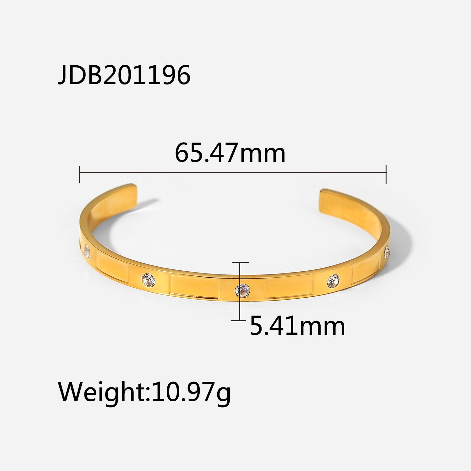 Flora Stackable Zircon Bracelet - JDB201196 [HYOA3CP8]