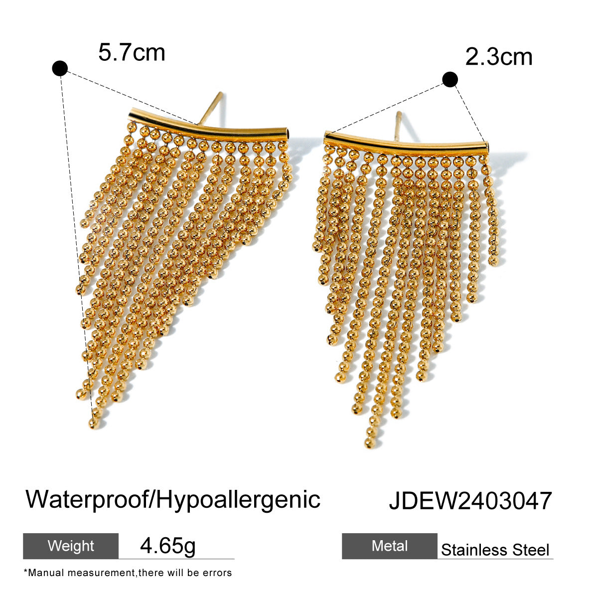 Kynzlee Statement Tassel Earrings - JDEW2403047 [1HLB0ES1]