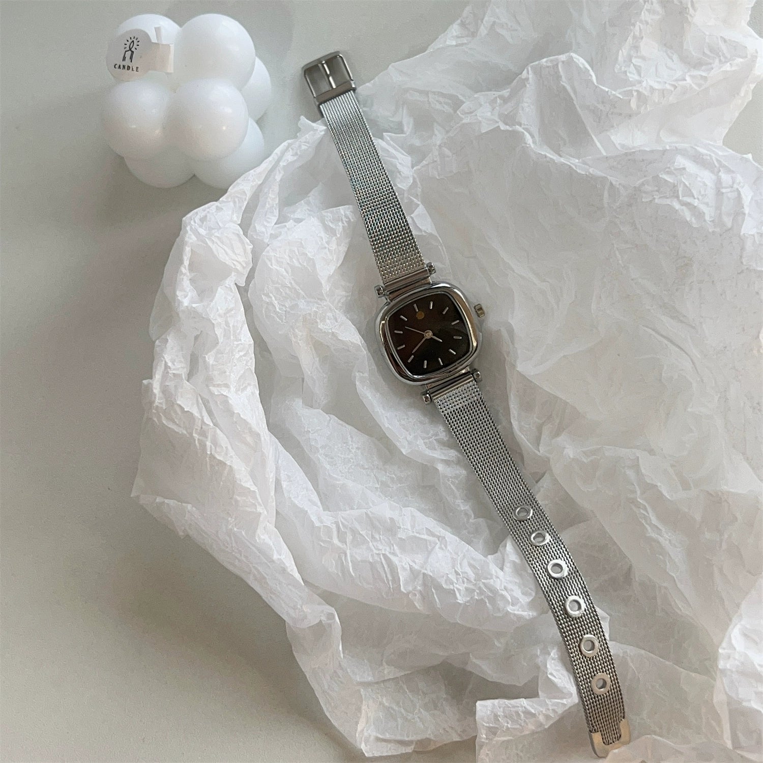 Rita Square Quartz Watch - Black Dial [CA2UWLAR]