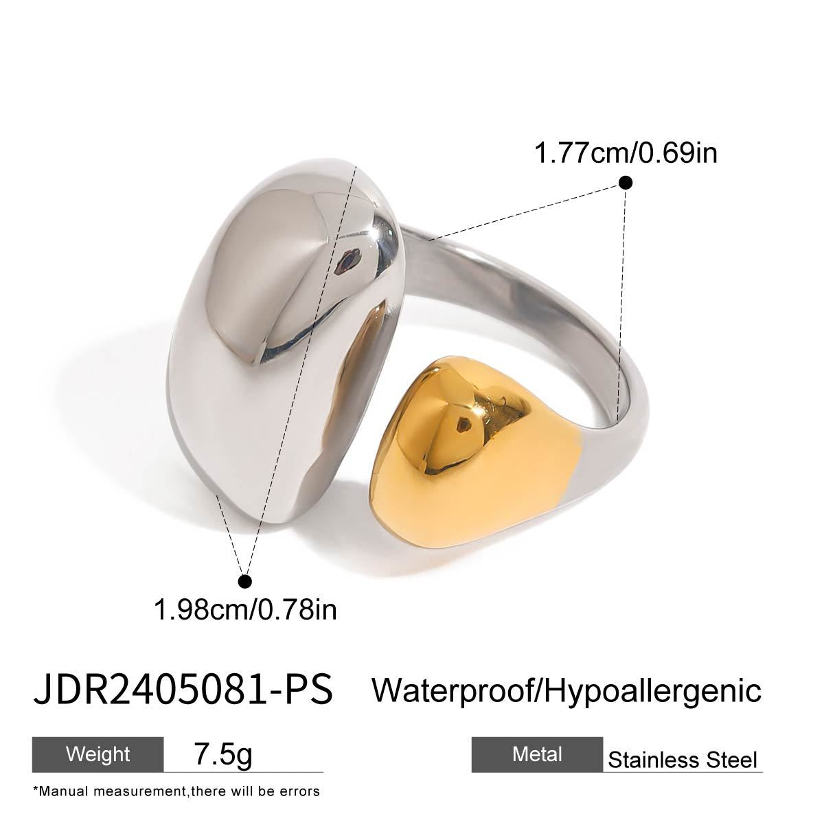 Cristel Sleek Geometric Ring - JDR2405081-PS [05V3LVN9]