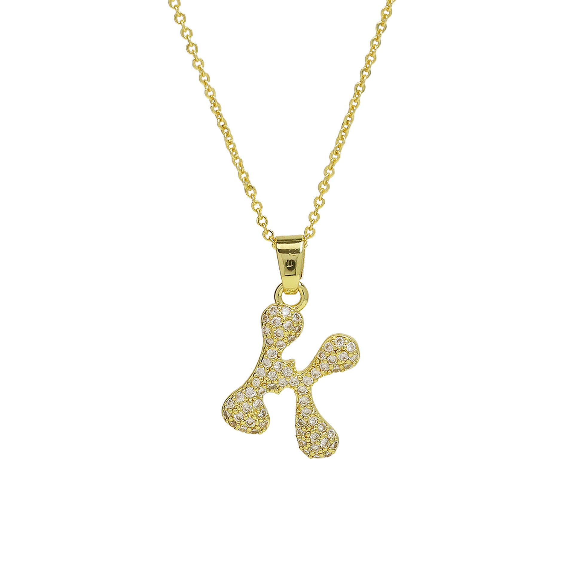 Fatou Bubble Initial Necklace - K [6FS91M6G]