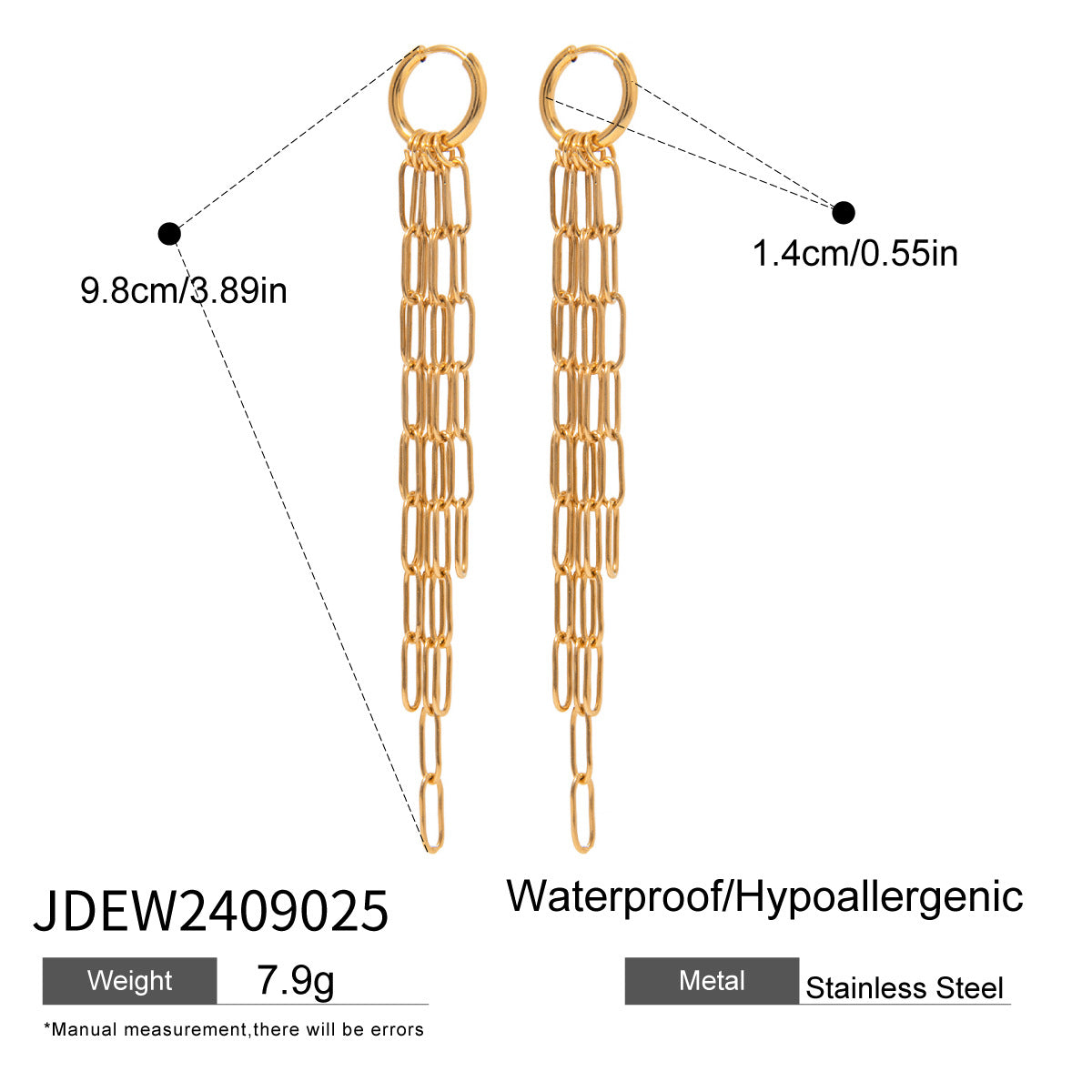 Kynzlee Statement Tassel Earrings - JDEW2409025 [E6H1GLE1]