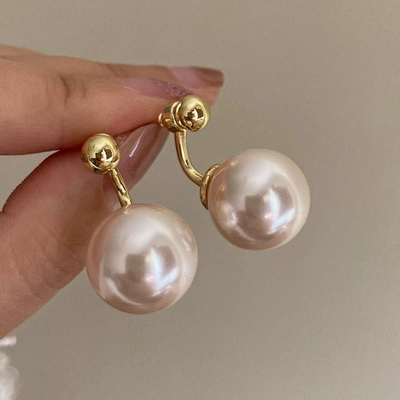 Lyrik Gold Pearl Drop Earrings - Gold [ZX3FRMTA]