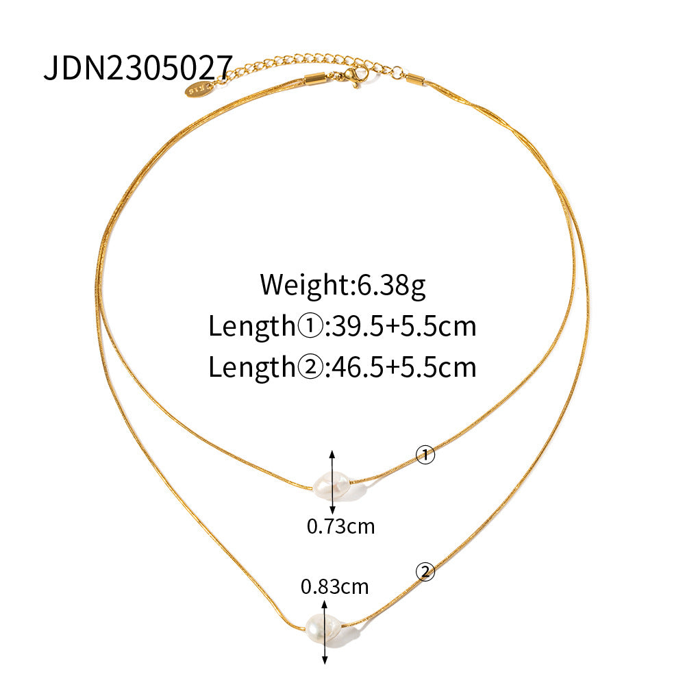 Brayleigh Lustrous Pearl Necklace - JDN2305027 [Z9O6SHLN]