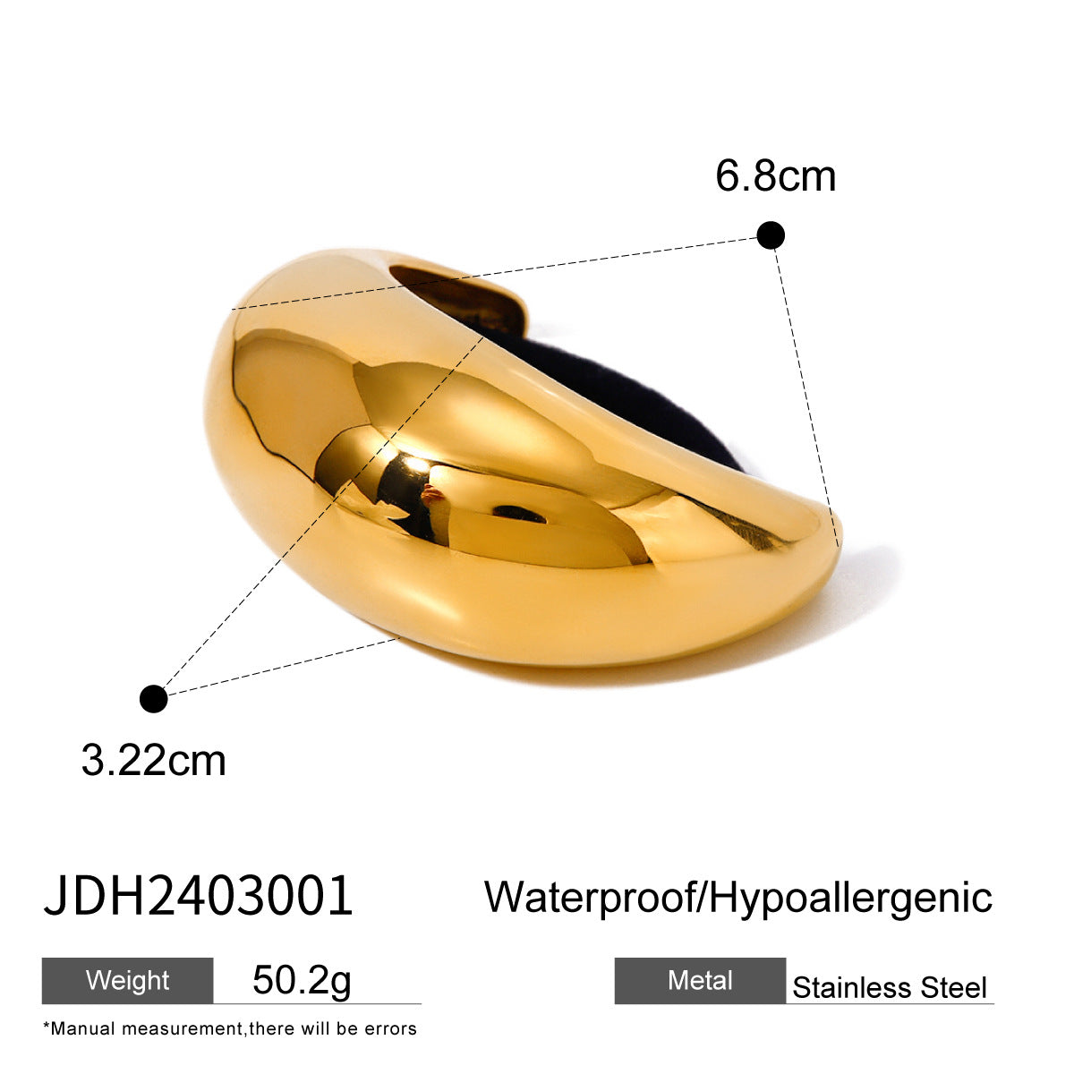 Aasiyah Sleek U-Shape Hair Tie - JDH2403001 [FXCDM202]
