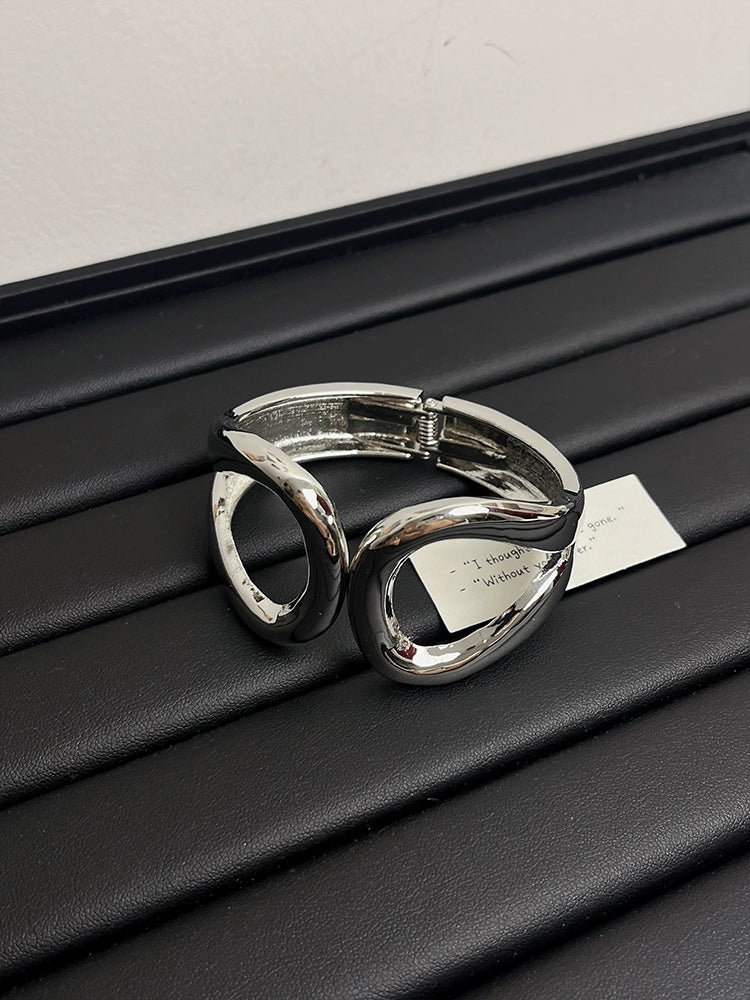 Bennett Asymmetric Cuff Bracelet - Silver