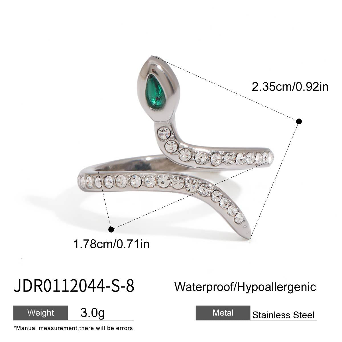 Orion Serpent Embrace Ring - JDR0112044-S-8 [AXLT10KA]