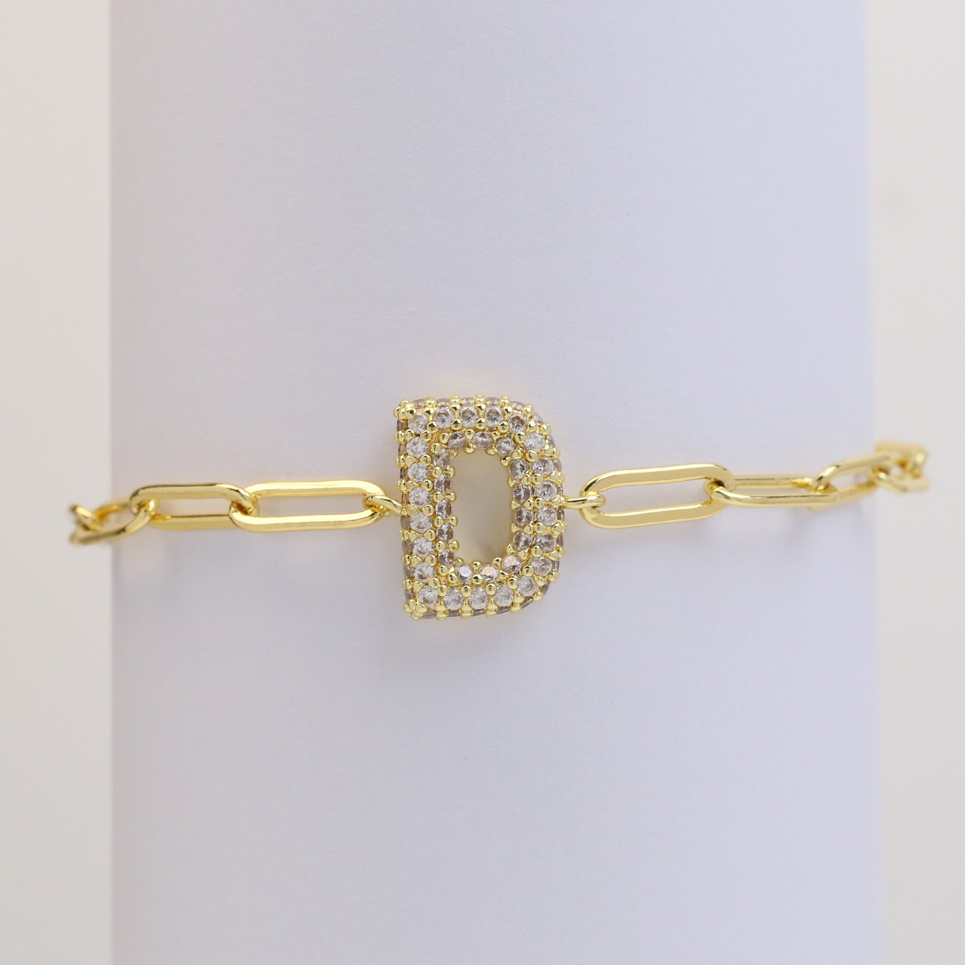 Willow Bubble Initial Bracelet - D [QFXEMDDO]