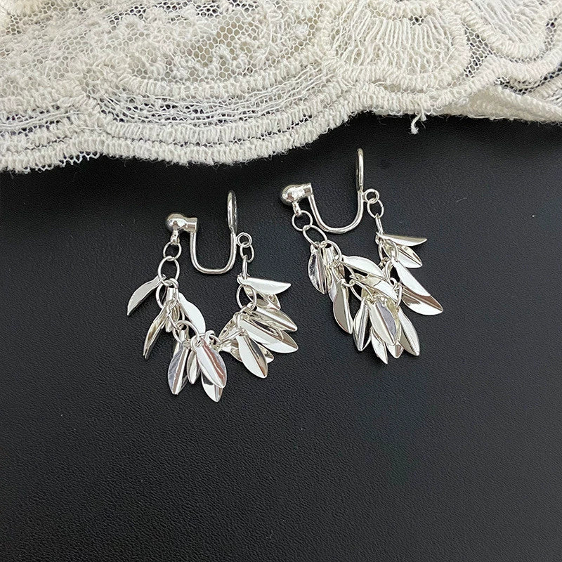 Aryanna Wheat Tassel Earrings - Wheat Ear Ear Clips