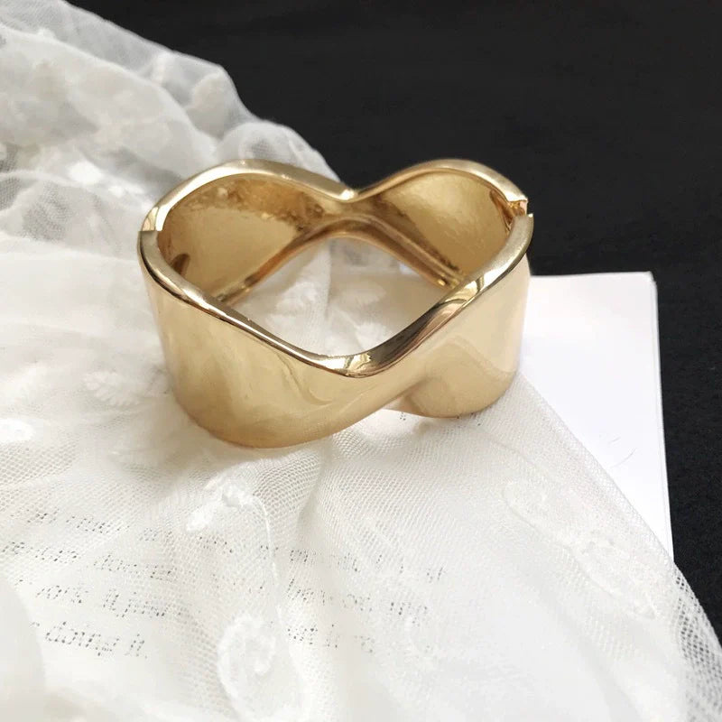 Skylyn Mobius Arm Cuff - Gold Polished Bracelet