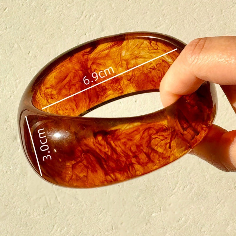 Marguerite Marbled Resin Bangle - A [5Q8VUK1W]