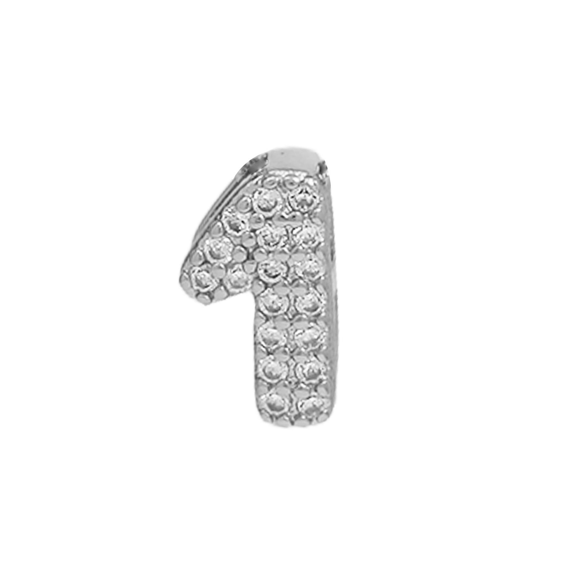 Adira Number Charm Necklace - Silver Number 1 [0Z5ZLSOT]