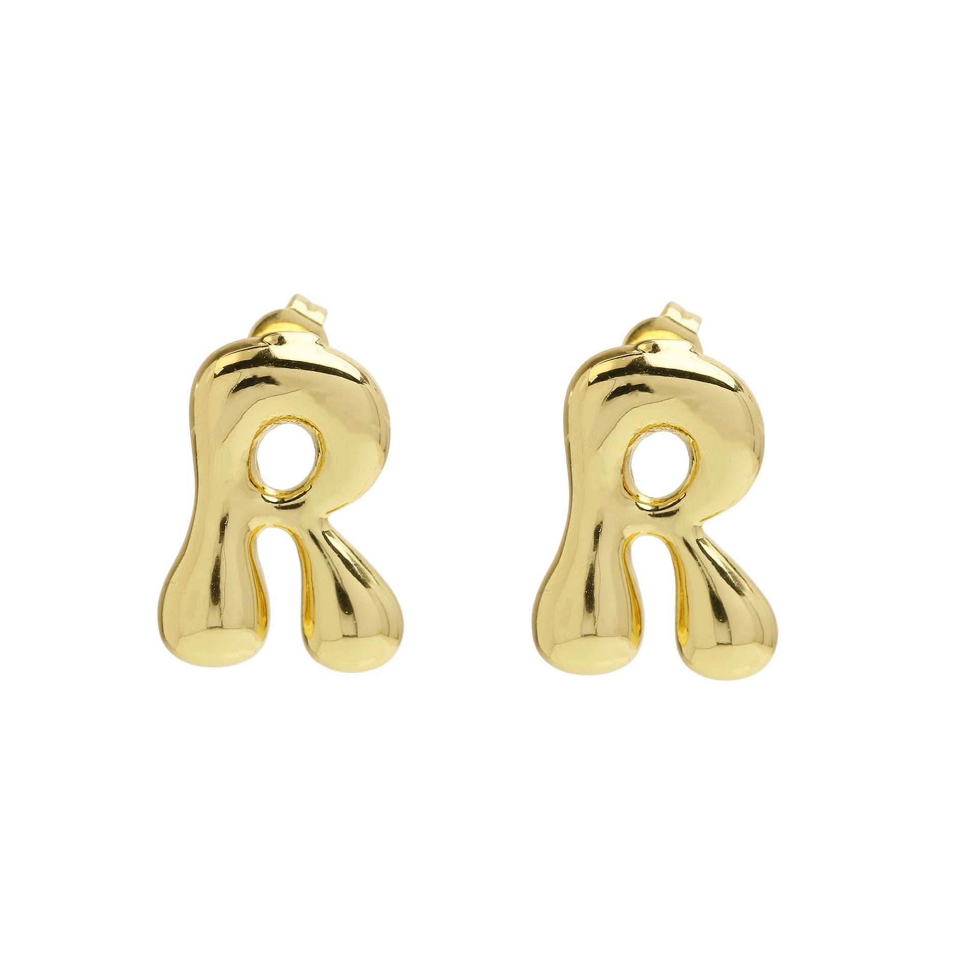 Kennedy Pave Initial Studs - R [A0K047XB]