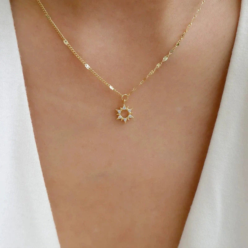 Brileigh Crystal Triangle Necklace - N0310-1