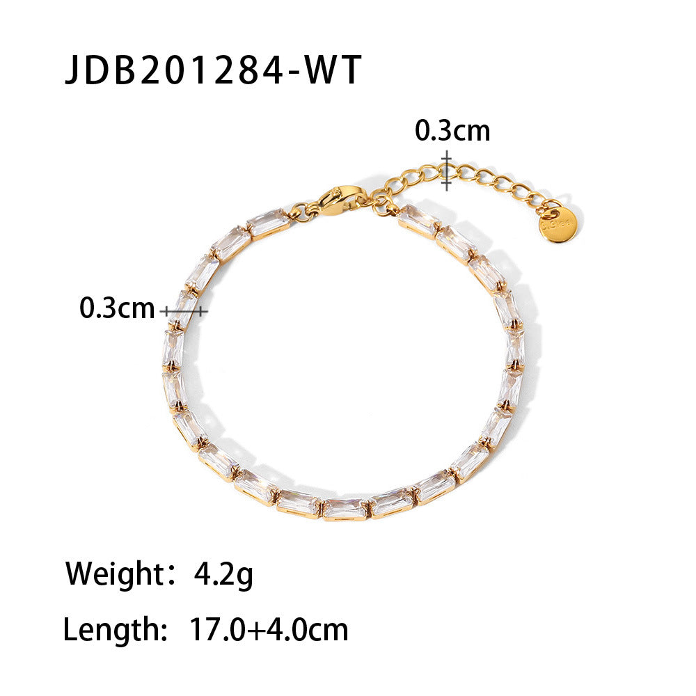 Iyla Sparkling Zircon Bracelet - JDB201284-WT [3QFEEVB7]