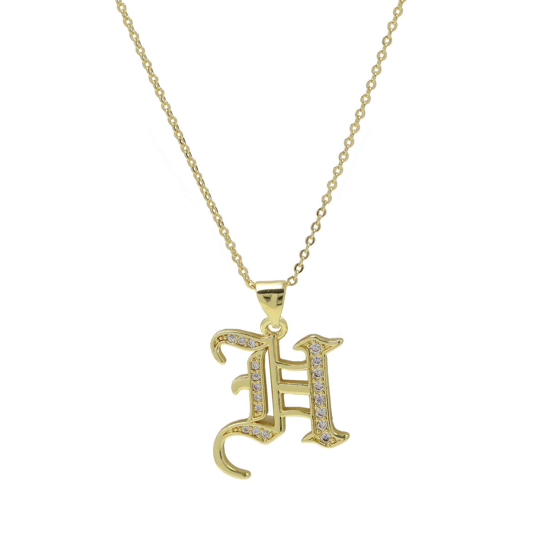 Lawson Old English Initial Necklace - H Necklace [MCDQEU0F]