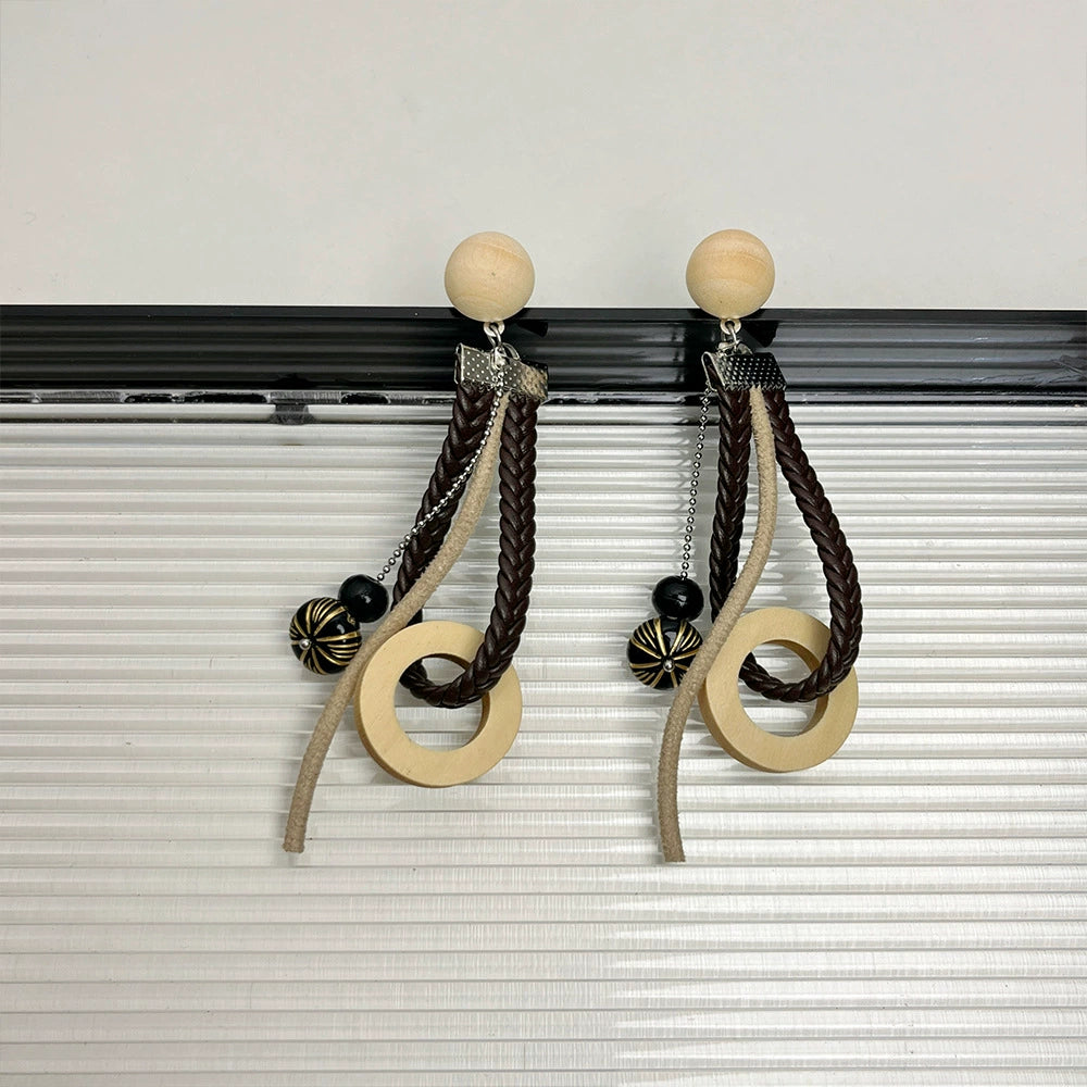 Kamira Braided Tassel Earrings - Braided Earrings [FOJ0PFTD]