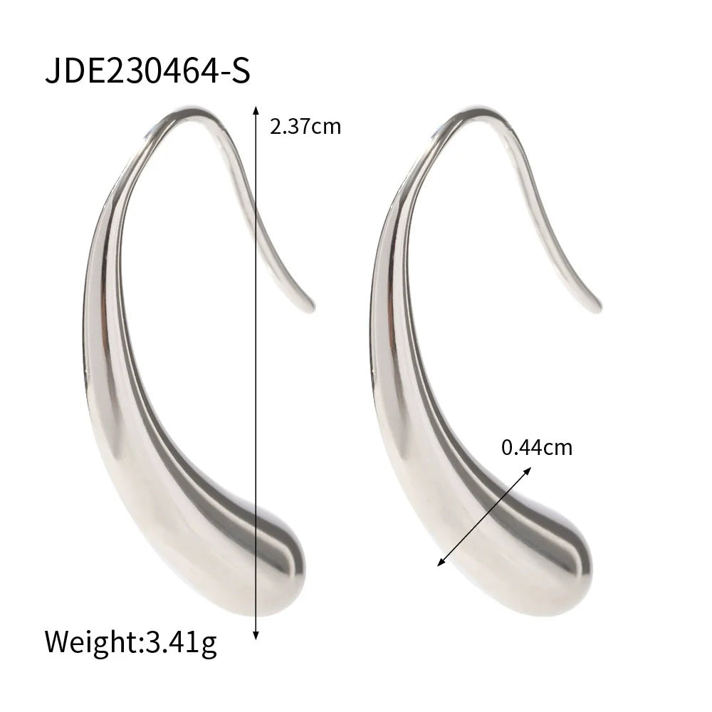 Halia Irregular Teardrop Studs - JDE230464-S