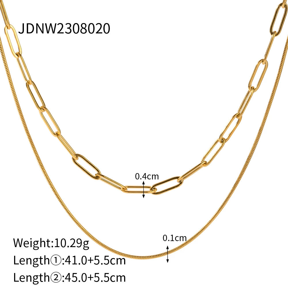 Rose Layered Clavicle Necklace - JDNW2308020 [OHXKU6CA]