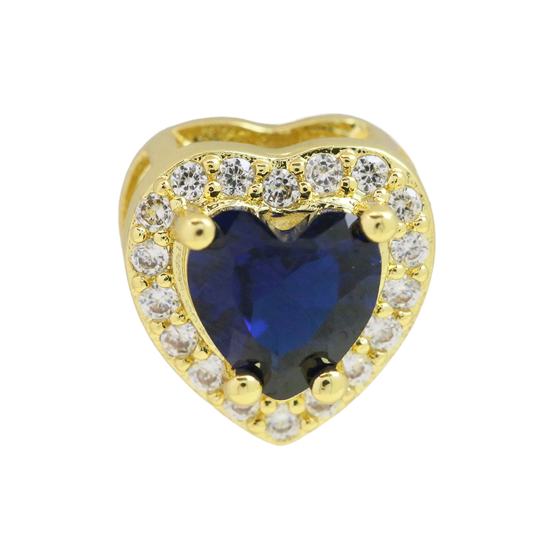 Briar Heart Initial Necklace - September Birthstone Heart [U0R6FMGN]