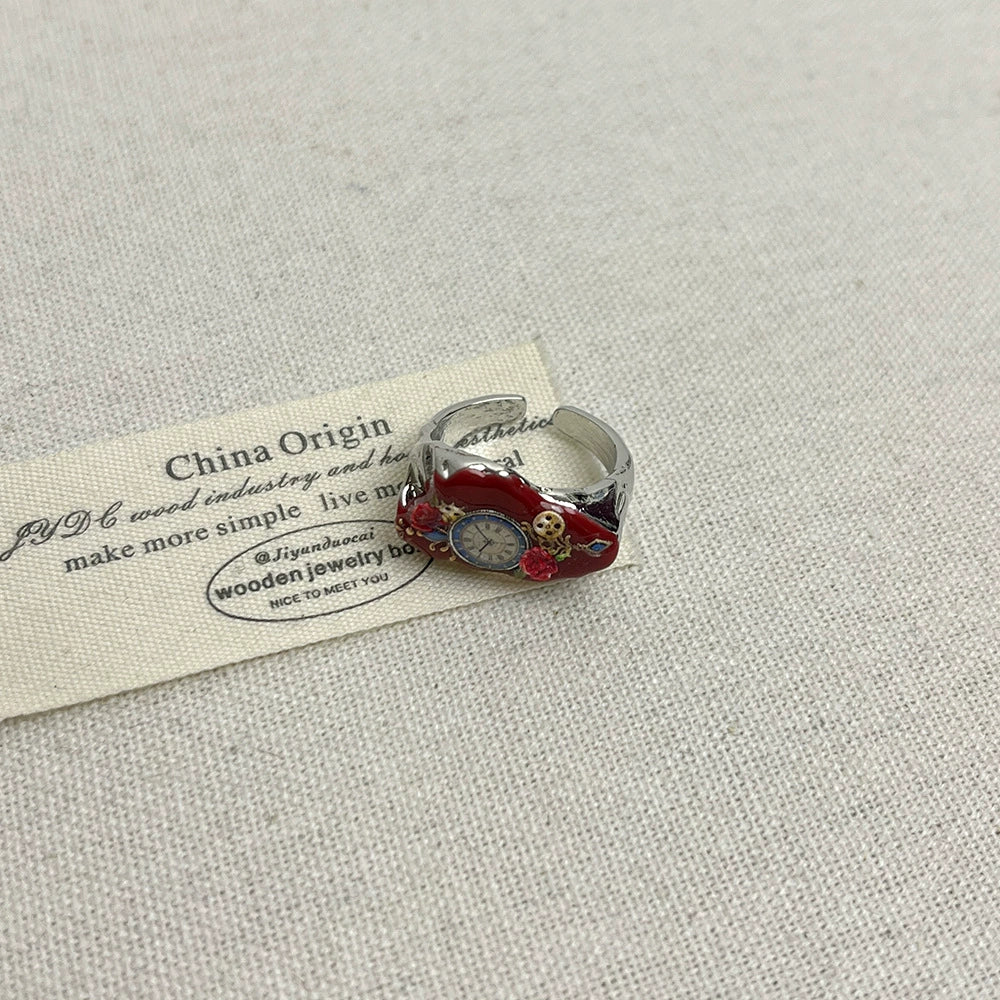 Lielle Enamel Timepiece Ring - Style F Ring [ALA15B8I]