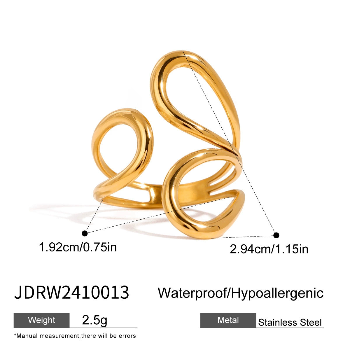 Savana Titanium Statement Ring - JDRW2410013 [RWIVIGX9]