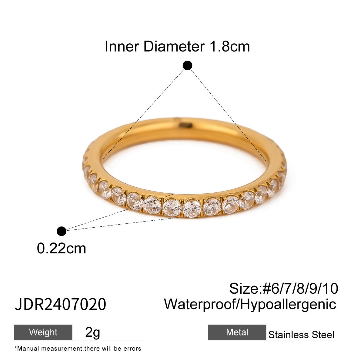 Siyona Elegant Pearl Zircon Rings - JDR2407020-8 [7KJ9U43L]