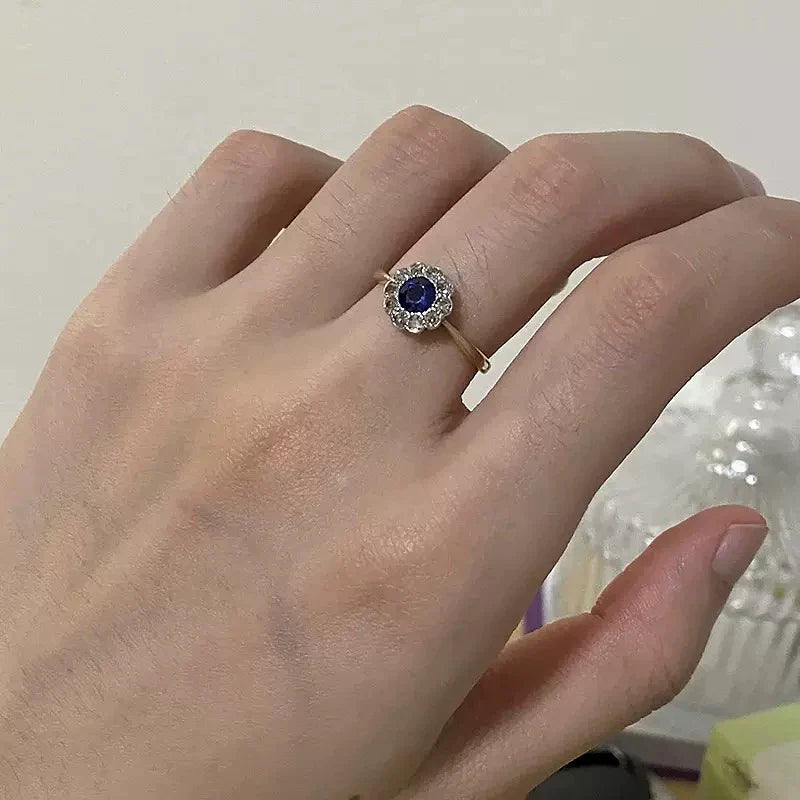 Niara Sapphire Starlet Ring - Sapphire Ring (Open Adjustable)
