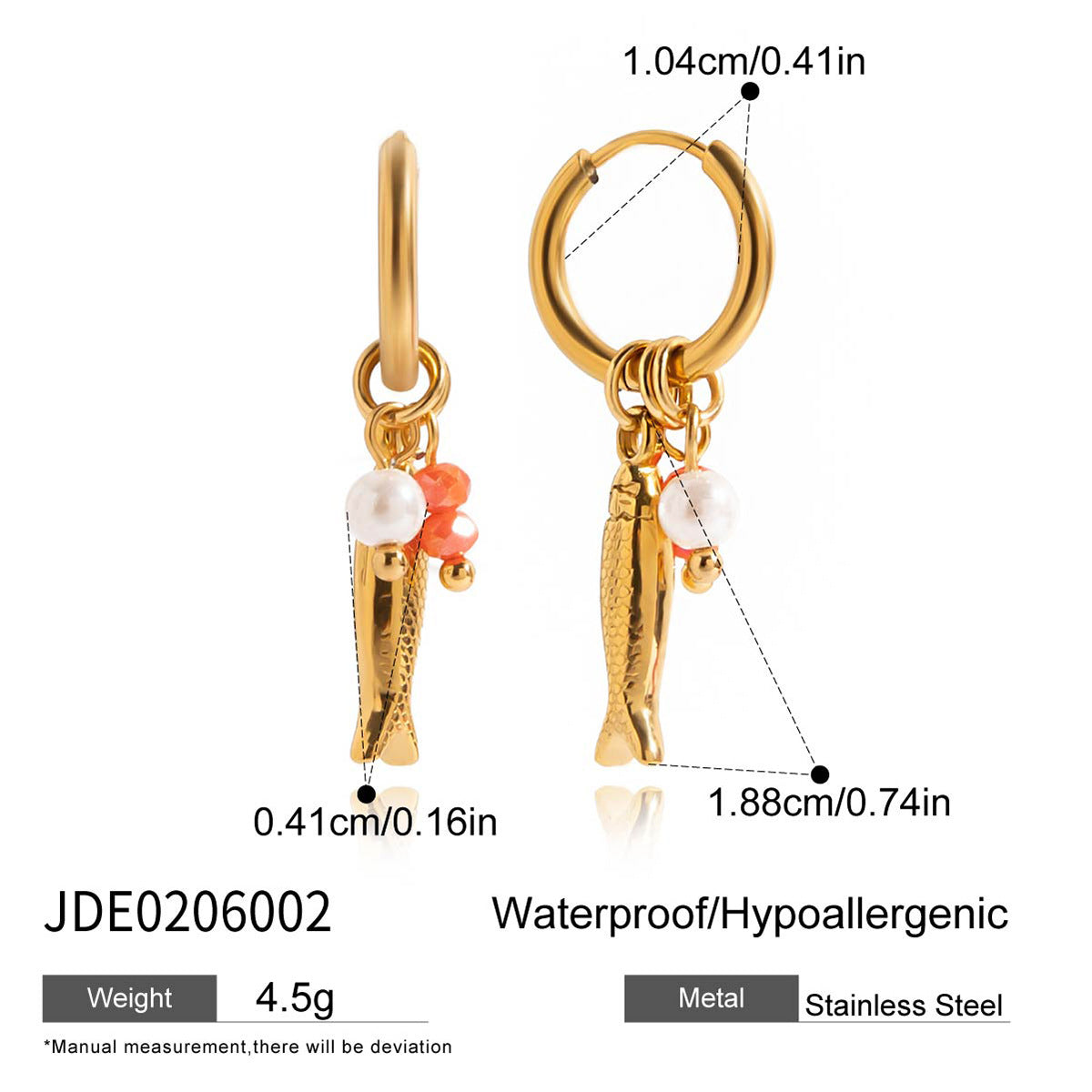 Aubrianna Ocean Fish Necklace - JDE0206002 [RP6FIA02]