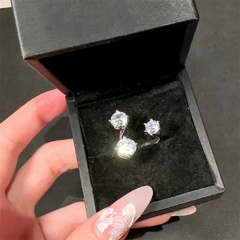 Raylyn Zircon Open Ring - Three Zircons [1YDAG9FF]