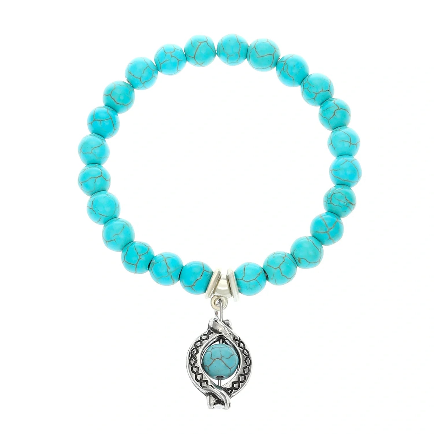 Temperance Stacked Cross Bead Bracelet - 09