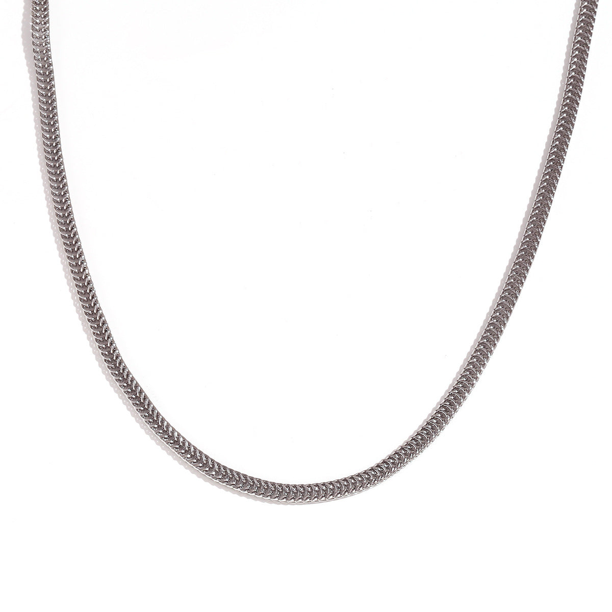 Yurani Delicate Body Chain - 3mm Foxtail Chain - Steel [VVY0IB8D]