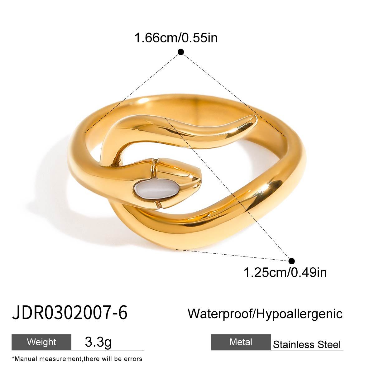 Emi Sleek Geometric Ring - JDR0302007-6 [B8ZI3L34]
