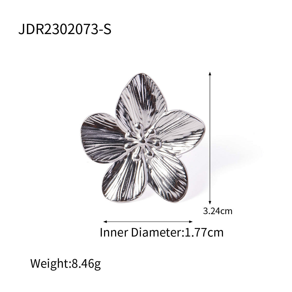 Bradlee Floral Pearl Earrings - JDR2302073-S [JXOUMDSG]