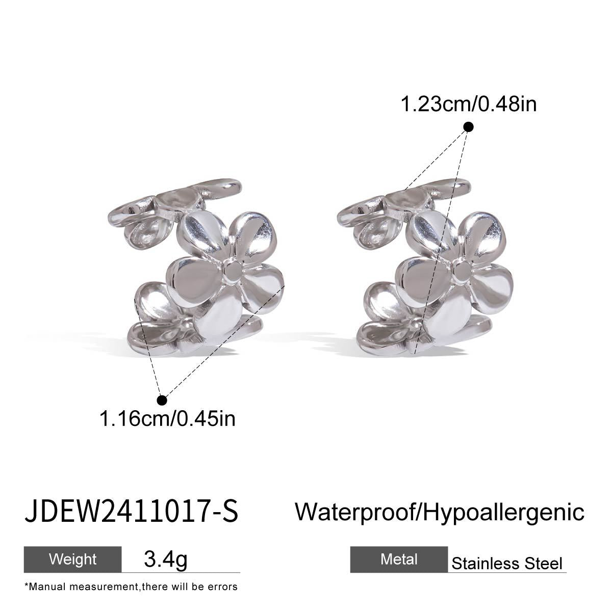 Jentry Floral Ear Cuff - U-Shaped Design [0CHNVUAN]