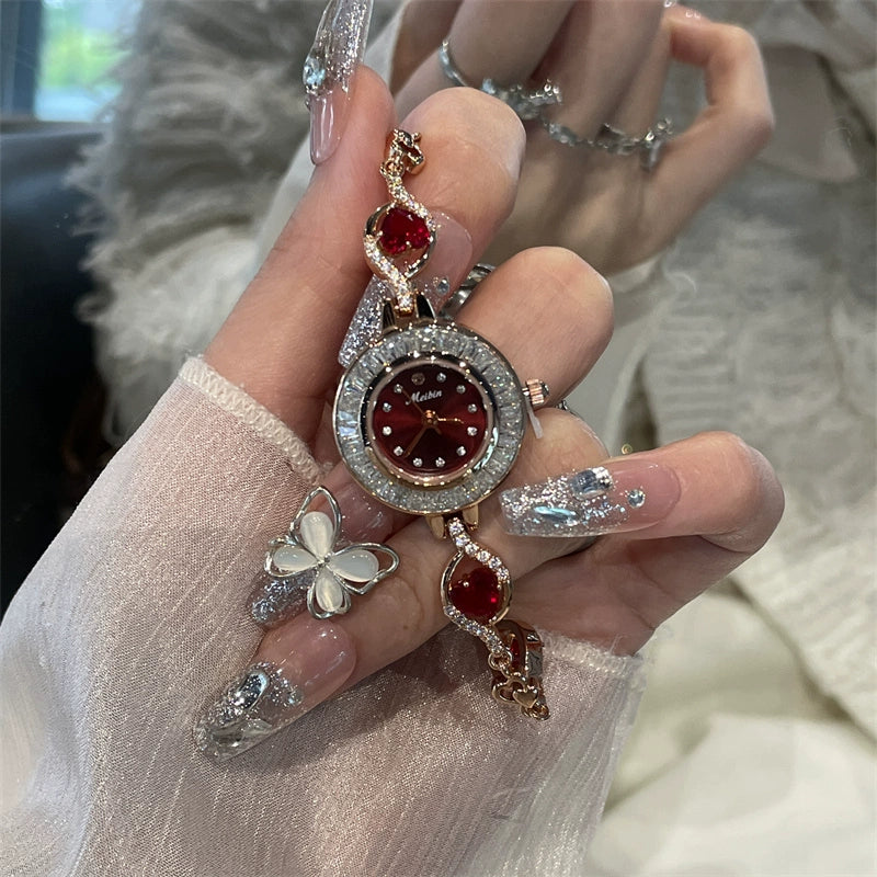 Renatta Petite Bracelet Watch - Red [MUV9VZV1]