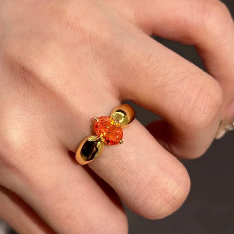 Amalie Vibrant Oval Ring - One-Size Open [8UTS8K3K]