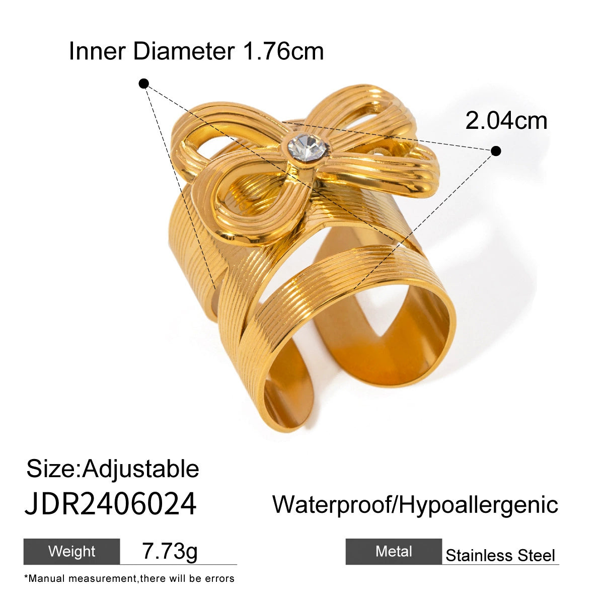 Maureen Diamond Bow Ring - JDR2406024 [RAMTWWYF]