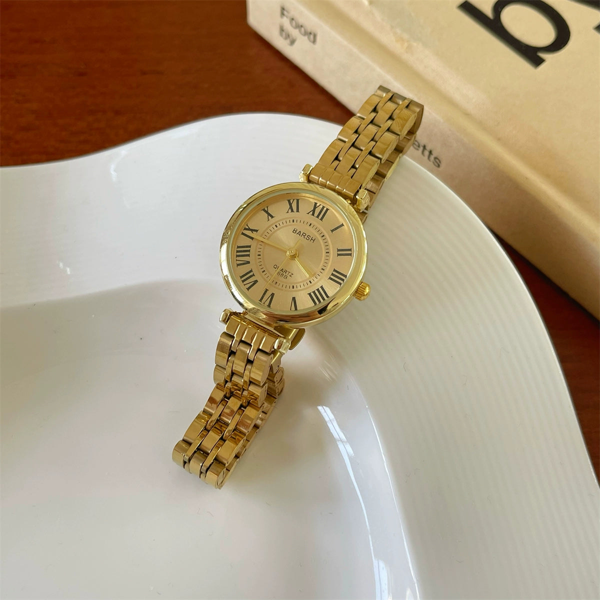 Corie Classic Roman Watch - Gold Strap Gold Dial [EG3CLSFP]
