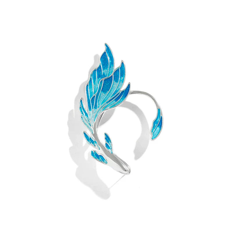 Chanelle Painted Goldfish Earrings - Right Ear Stud
