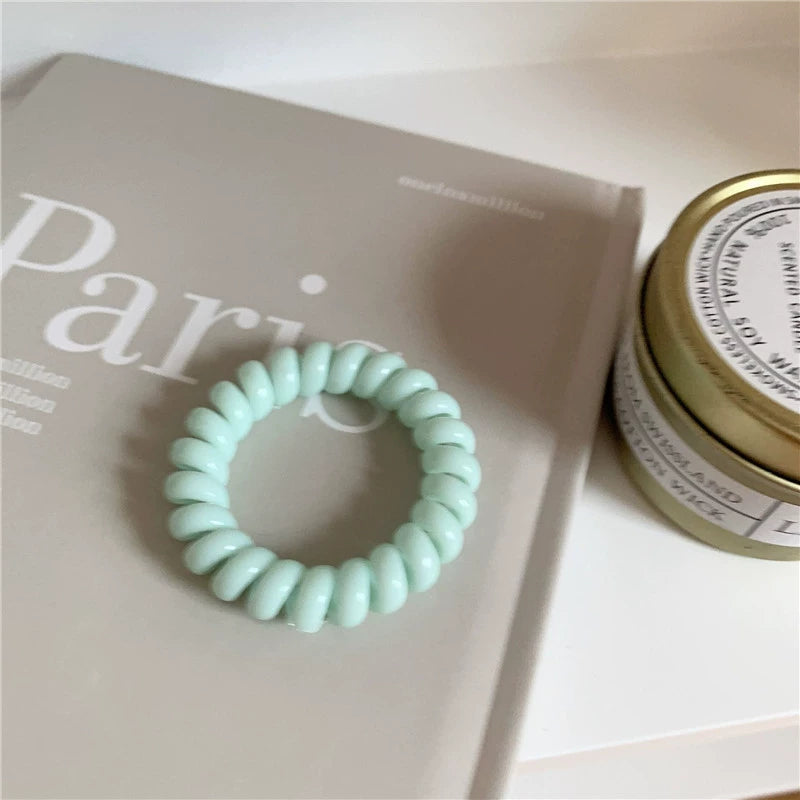 Annalie Seamless Hair Ties - Light Green [H65I2DOV]