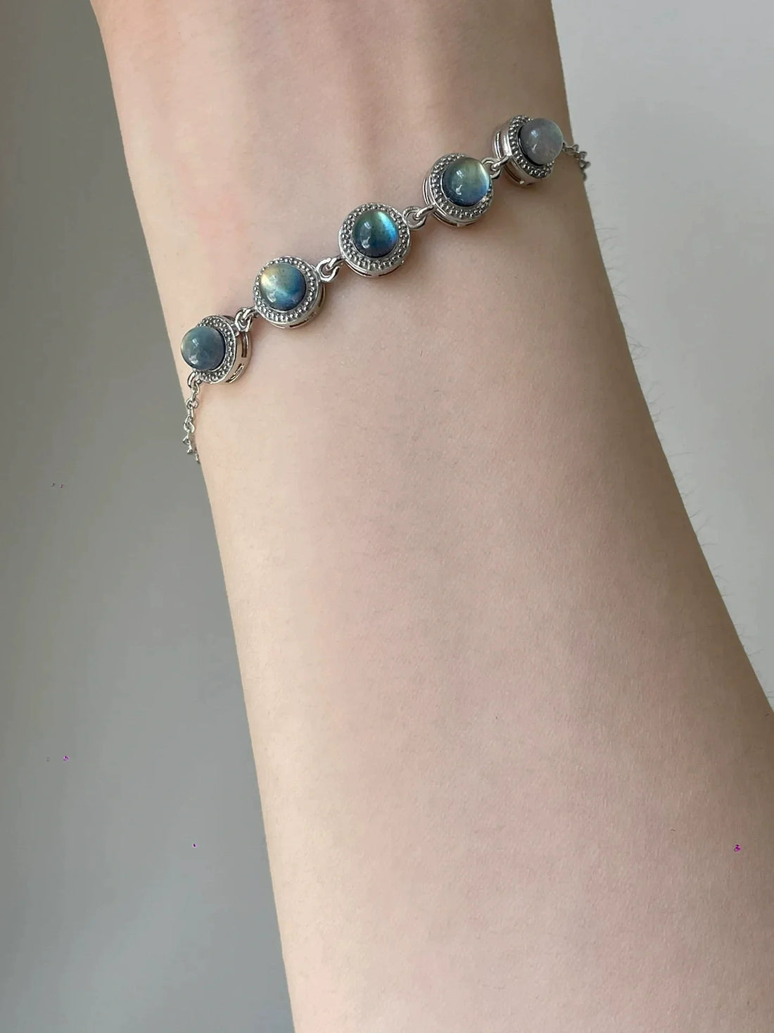 Destiny Moonstone Star Bracelet - 5 Moonstone Bracelet