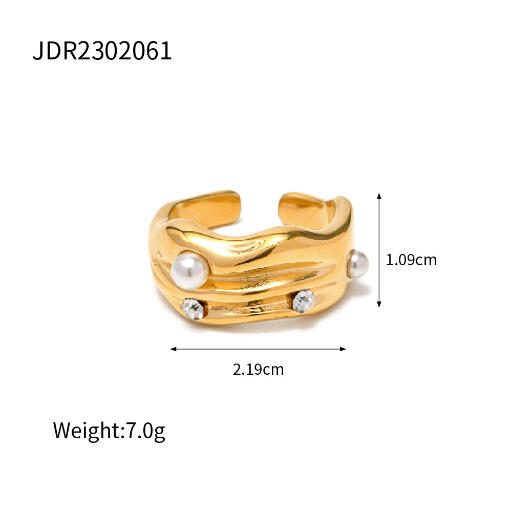 Verona Geometric Pearl Ring - JDR2302061 [HKJUG9DR]