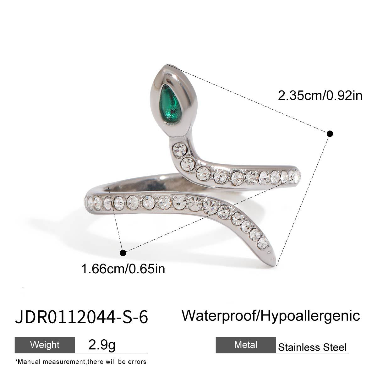 Orion Serpent Embrace Ring - JDR0112044-S-6 [KLP05H8C]