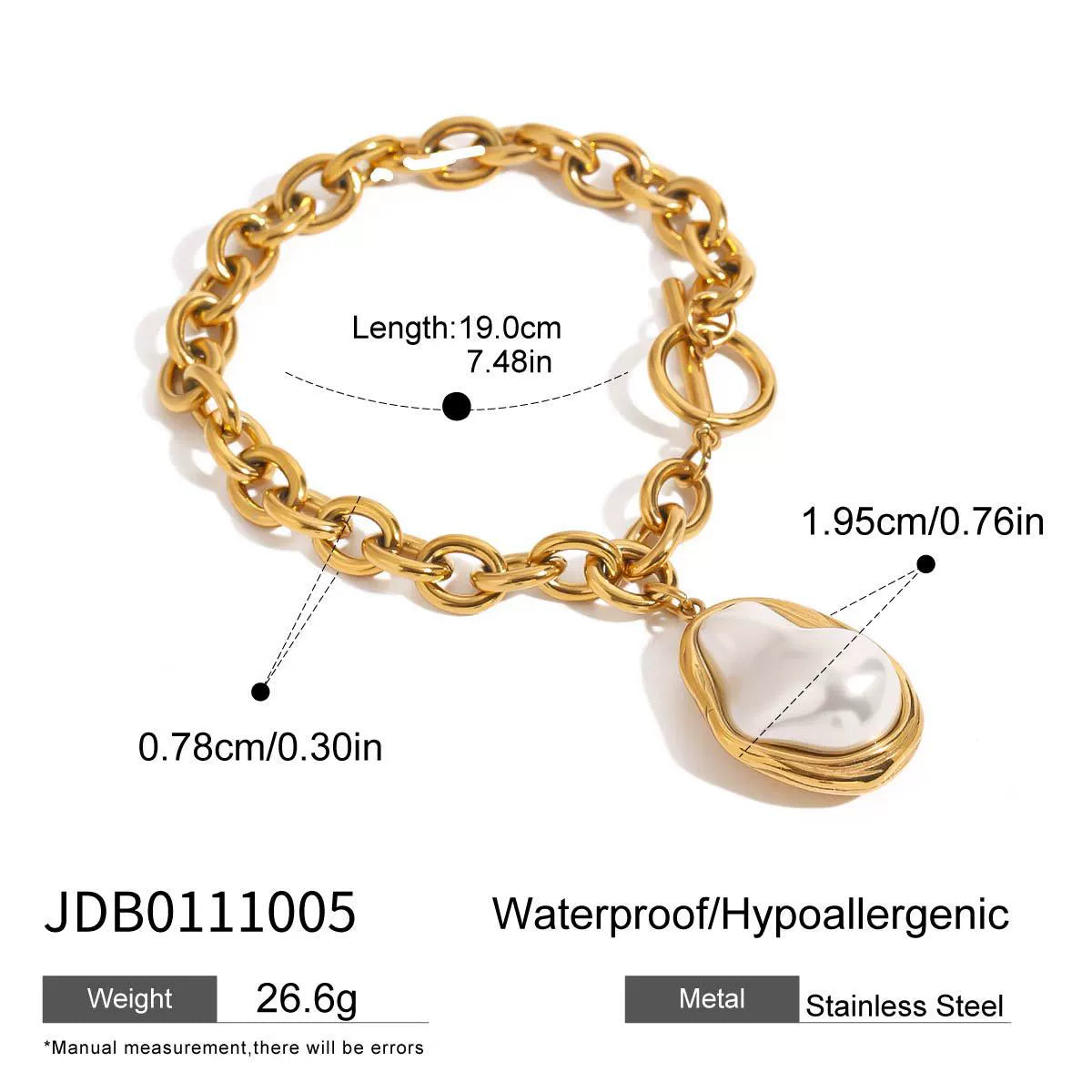 Julisa Baroque Pearl Bracelet - JDB0111005 [39F2P38I]