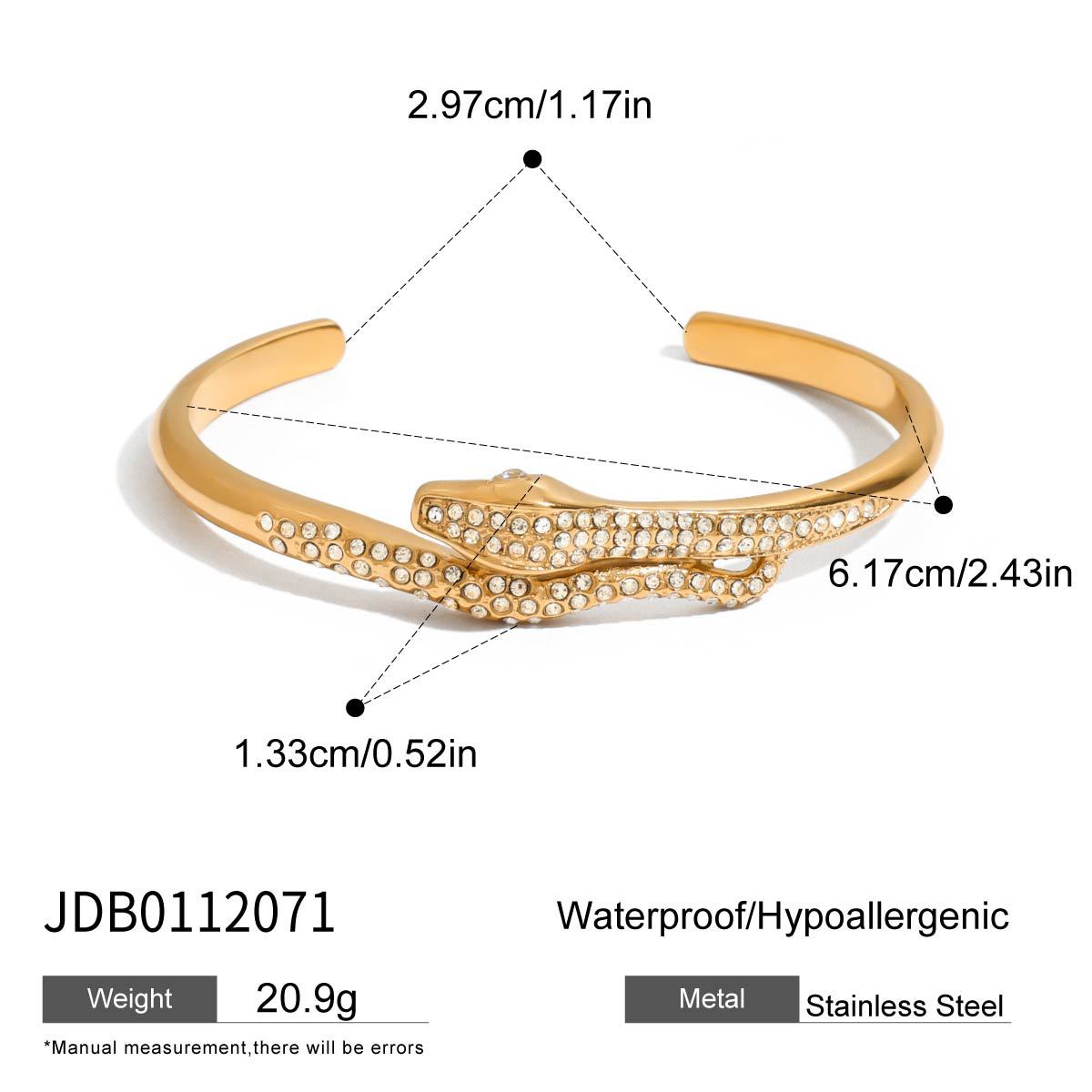 Miya Serpent Cuff Bracelet - JDB0112071 [333F9JMQ]
