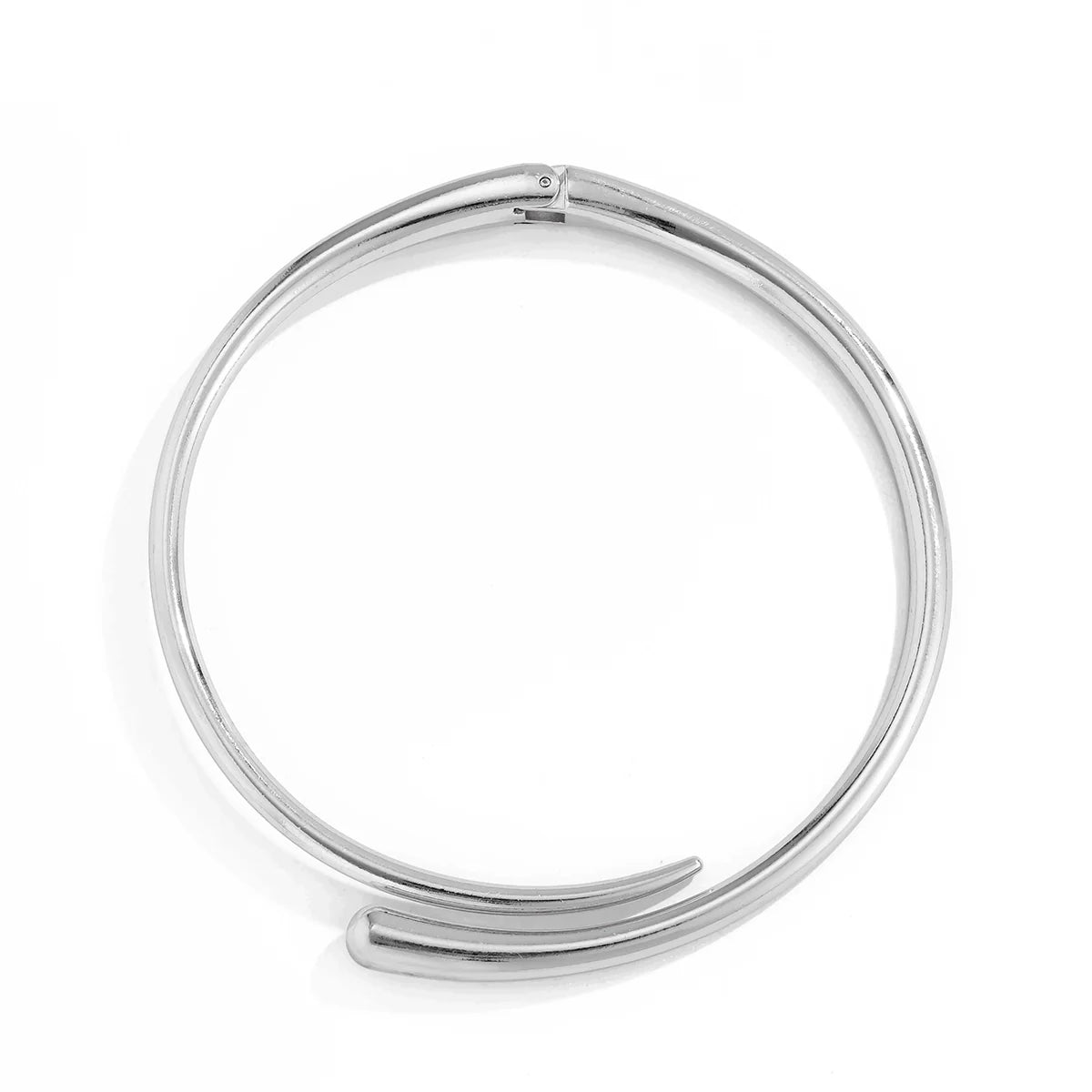 Aribella Sculpted Collar Choker - Silver