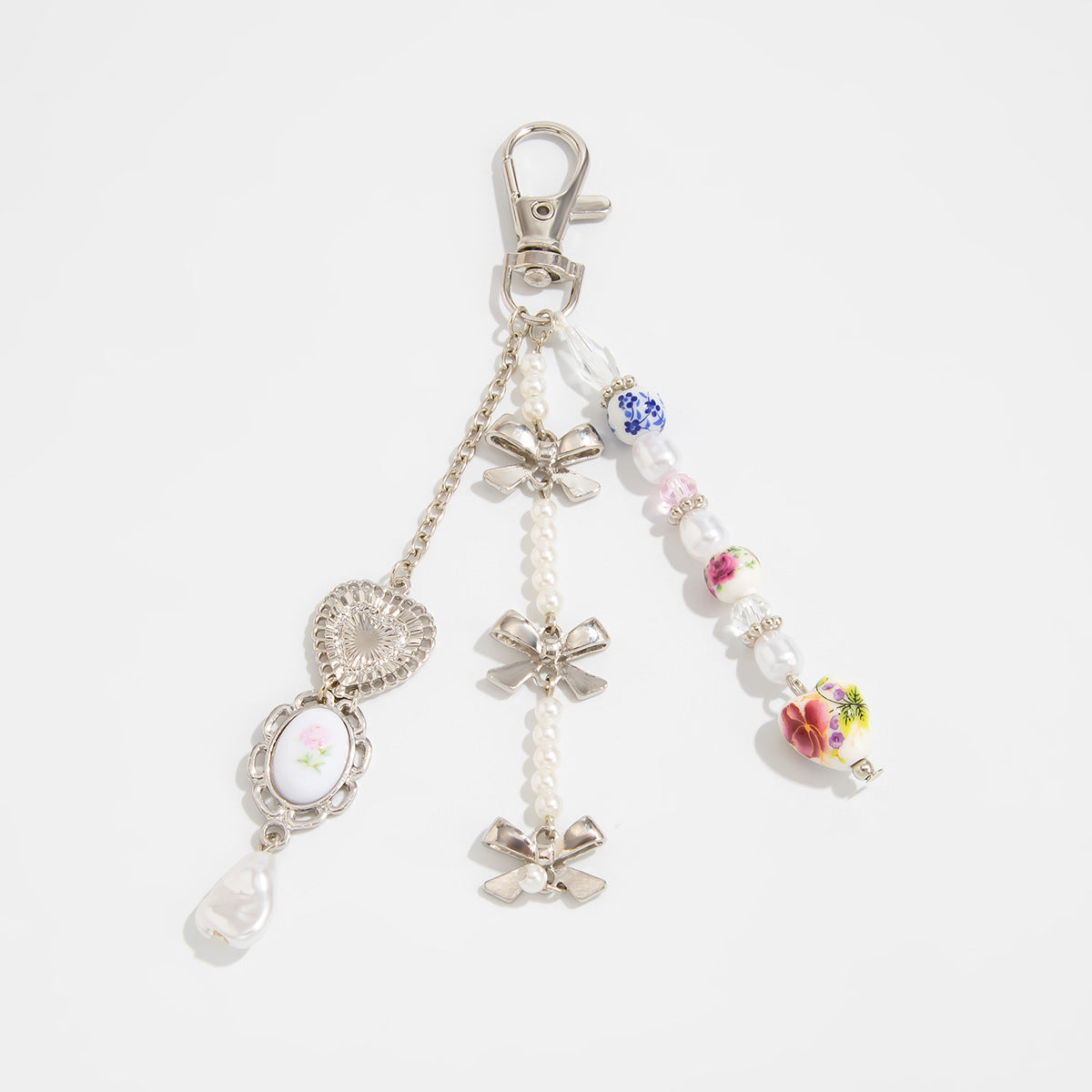 Atalie Pearl Bow Butterfly Keychain - Style 3 [MZN2JFLY]