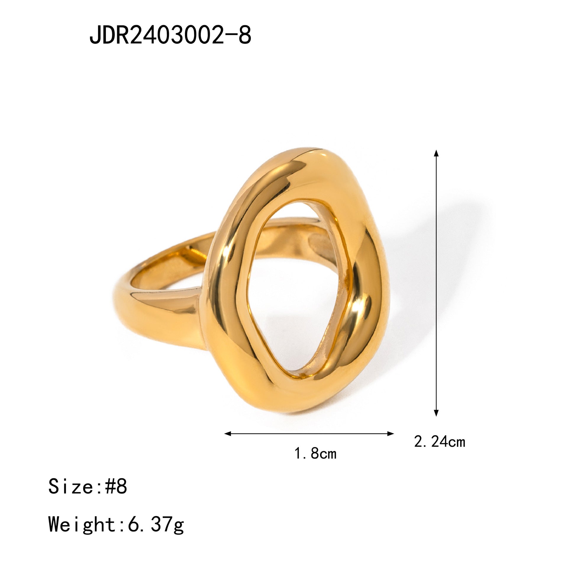 Rylee Gold Geometric Set - JDR2403002-8 [R8TCO7WT]